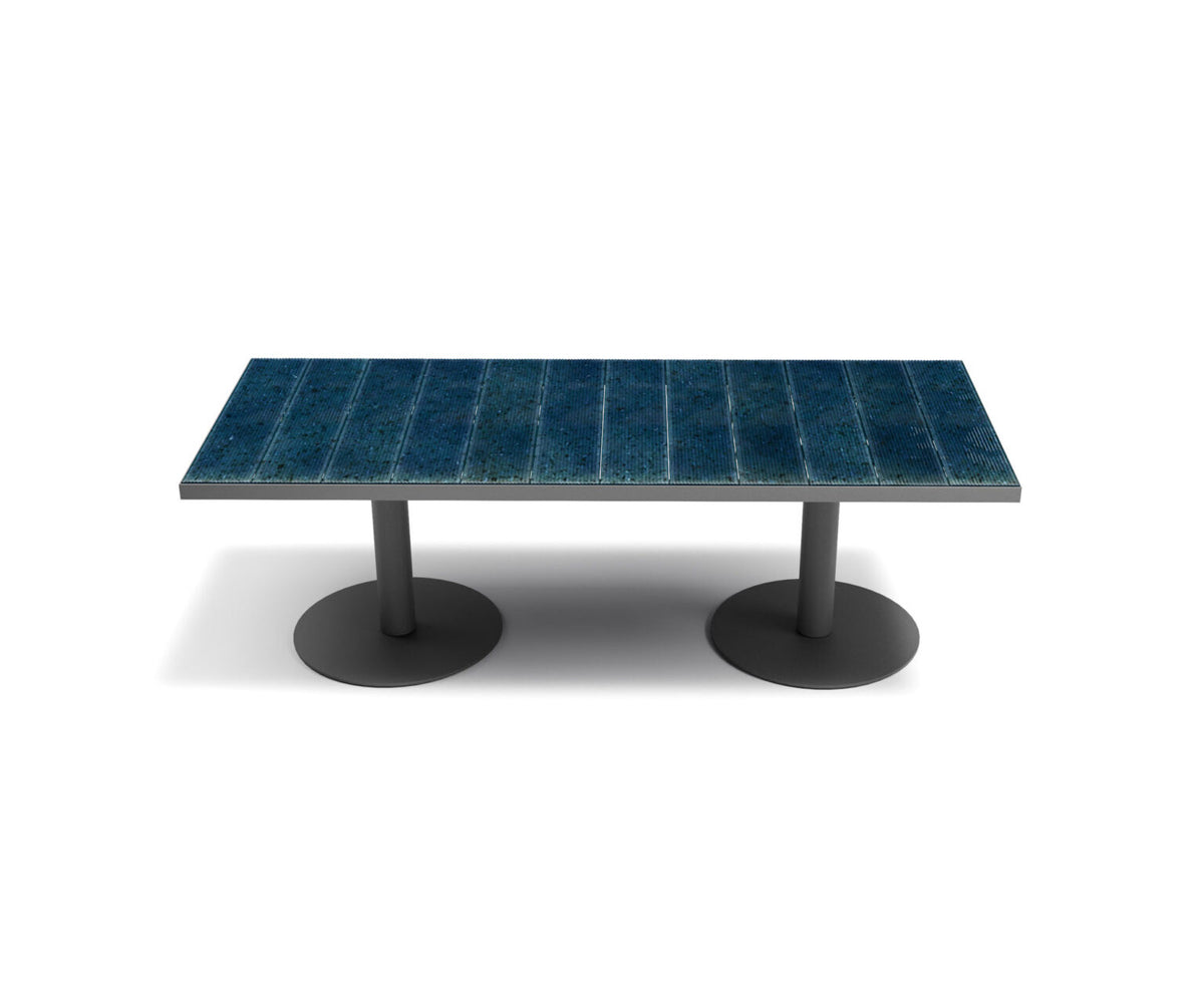 Modern Pantagruel Outdoor Dining Table in Lava Stone Casa Design Group