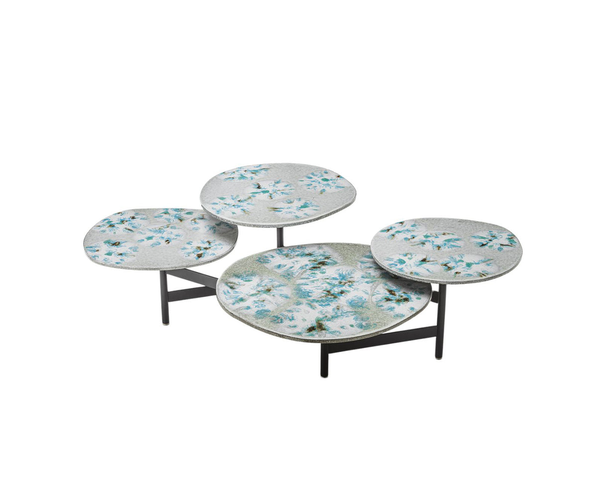 Contemporary Bouquet Outdoor Side Table by Paola Lent Perfect for Modern Spaces Gasa Design Group