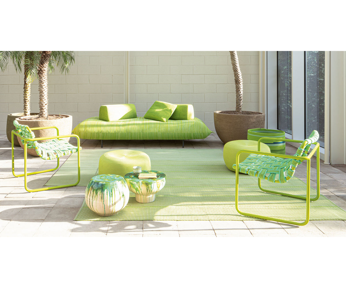 Modern Hand-decorated Ceramic Calatini Outdoor Side Table by Paola Lenti Casa Design Group