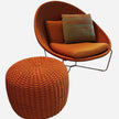 Paola Lenti Nido Chair & Pouf Outdoor