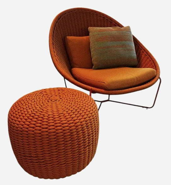 Paola Lenti Nido Chair & Pouf Outdoor