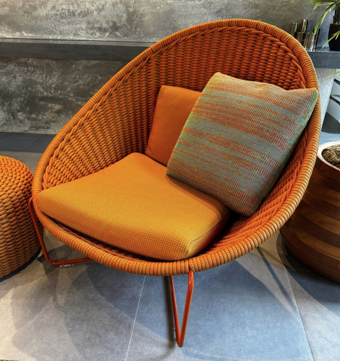 Paola Lenti Nido Chair & Pouf Outdoor