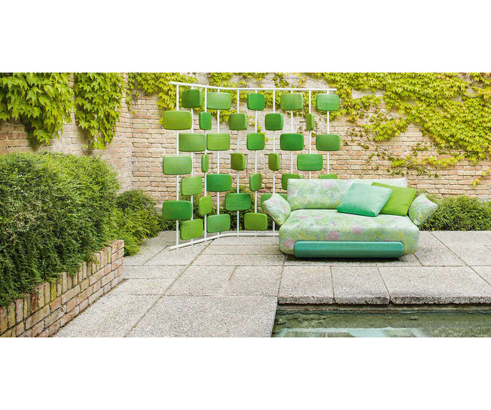 Comfortable Oasi Outdoor Lounge Chair by Paola Lenti with Customizable Armrests Casa Design Group