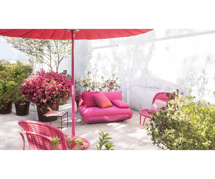 Comfortable Oasi Outdoor Lounge Chair by Paola Lenti with Customizable Armrests Casa Design Group