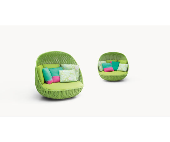 Comfortable Orbitry Outdoor Lounge Chair by Paola Lenti with Removable Cushions Casa Design Group