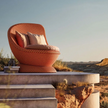 Luxury Papyon Wing Chair by Dedon with Intricate Weaving Design | Casa Design Group