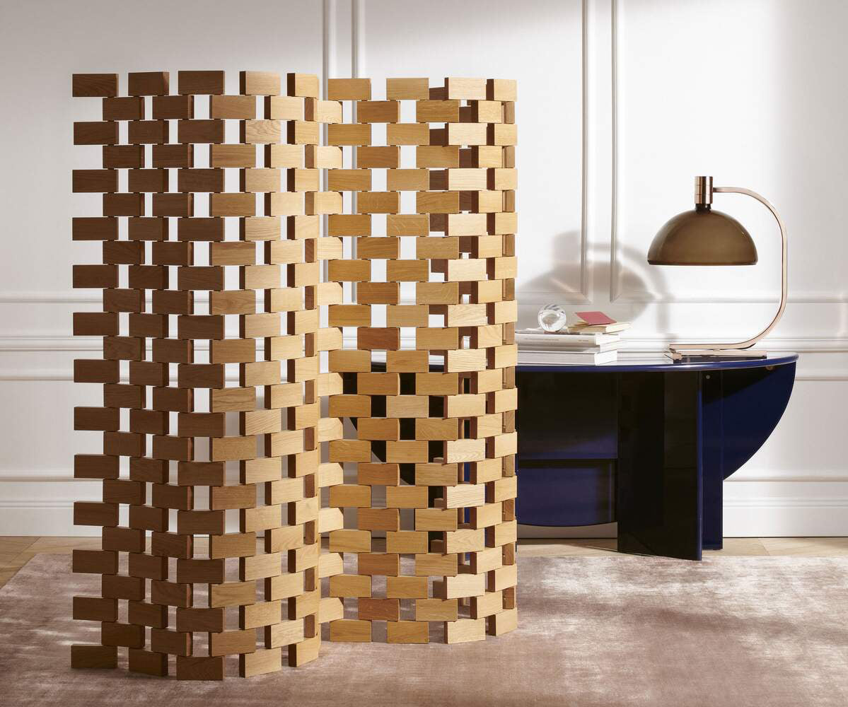 Architectural Paravent Ambassade Screen by Cassina in Canaletto Walnut Casa Design Group