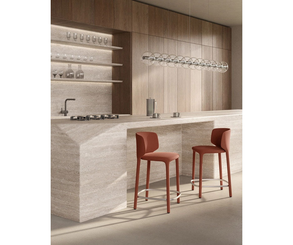 Pat Bar Chair by MDF Italia contemporary upholstered bar stool Casa Design Group