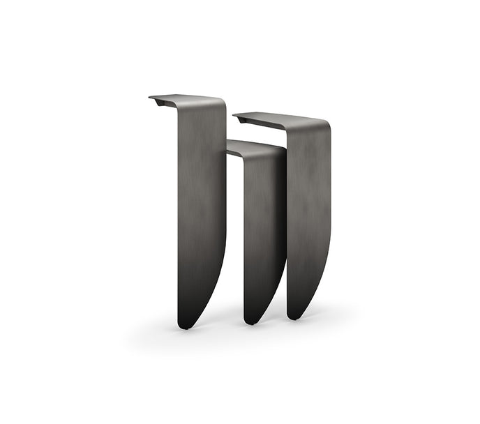 Peninsula Console with sculptural wall-mounted steel elements and distinctive metallic finishes by Cattelan Italia | Casa Design Group