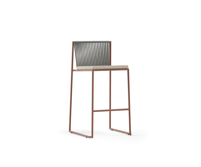 Luxury Pepe Bar Stool by Atmosphera with Woven Backrest Casa Design Group