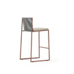 Luxury Pepe Bar Stool by Atmosphera with Woven Backrest Casa Design Group