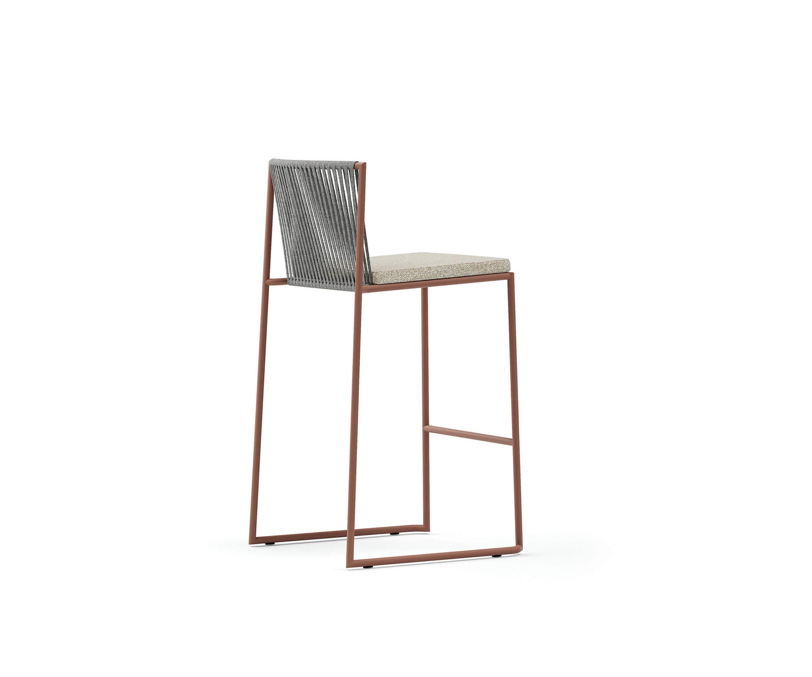 Luxury Pepe Bar Stool by Atmosphera with Woven Backrest Casa Design Group