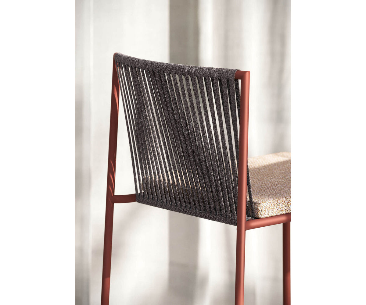 Luxury Pepe Bar Stool by Atmosphera with Woven Backrest Casa Design Group