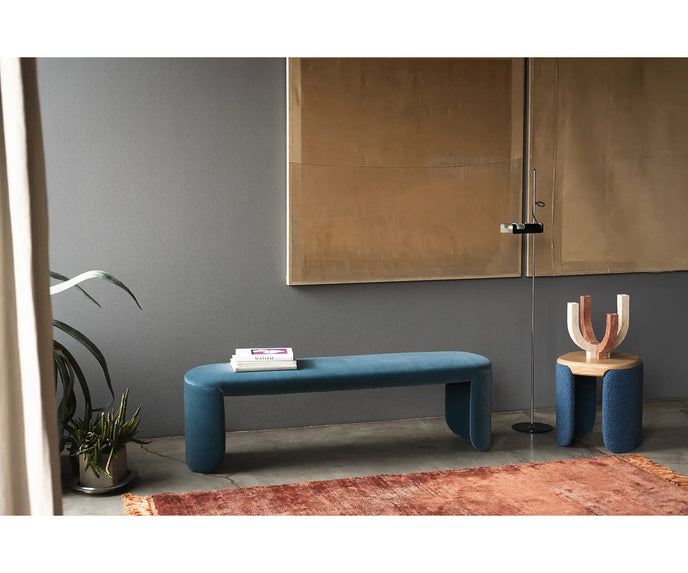 Petal 1460 contemporary upholstered bench by Bross | Casa Design Group