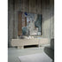 Petra coffee table by Ditre Italia with a sculptural Brutalist-inspired design and wood or marble insert.