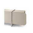 Petra coffee table by Ditre Italia with a sculptural Brutalist-inspired design and wood or marble insert.