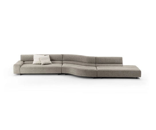 Frigerio Phil Sectional Sofa curved modular designer sofa with sculptural upholstered forms Casa Design Group