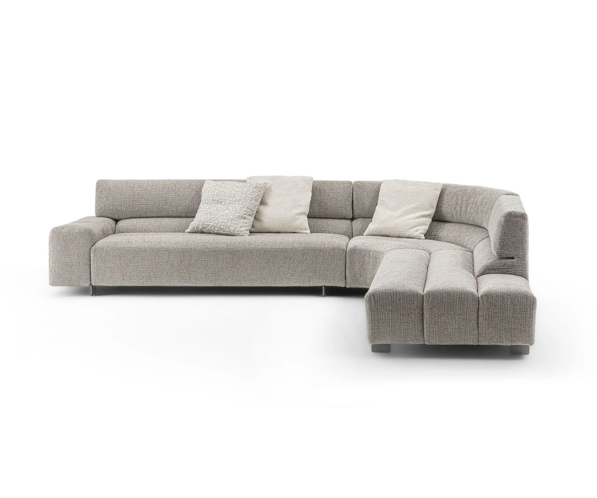 Frigerio Phil Sectional Sofa curved modular designer sofa with sculptural upholstered forms Casa Design Group
