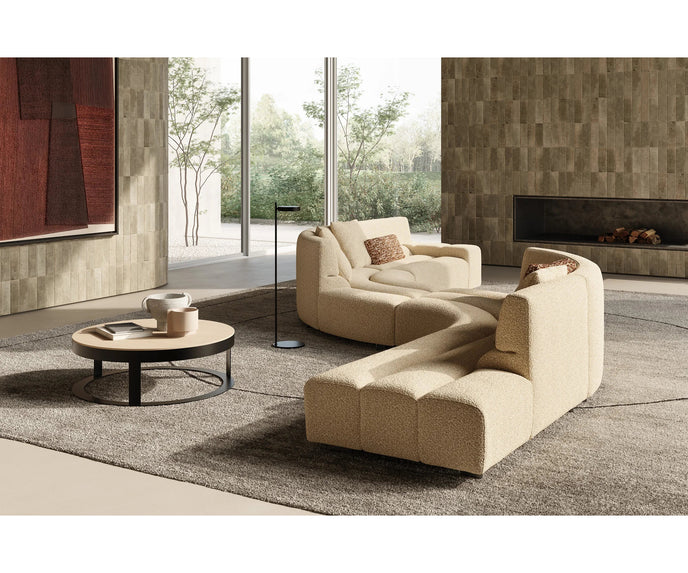 Frigerio Phil Sectional Sofa curved modular designer sofa with sculptural upholstered forms Casa Design Group
