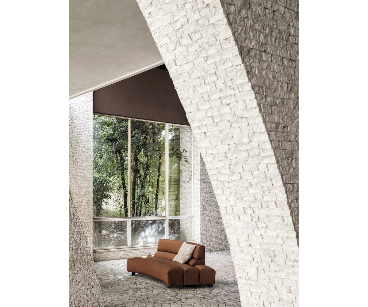 Frigerio Phil Sectional Sofa curved modular designer sofa with sculptural upholstered forms Casa Design Group