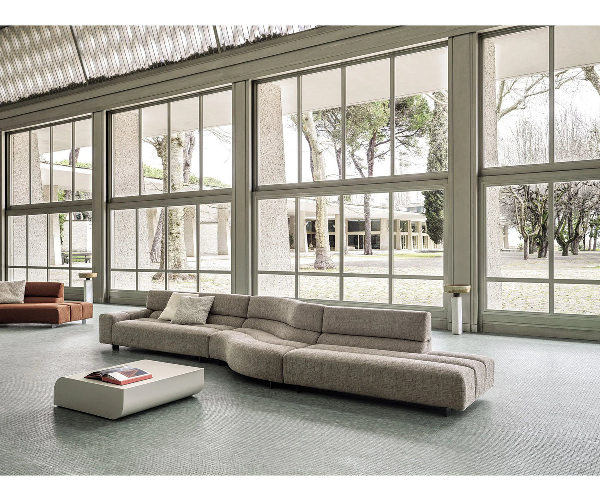 Frigerio Phil Sectional Sofa curved modular designer sofa with sculptural upholstered forms Casa Design Group