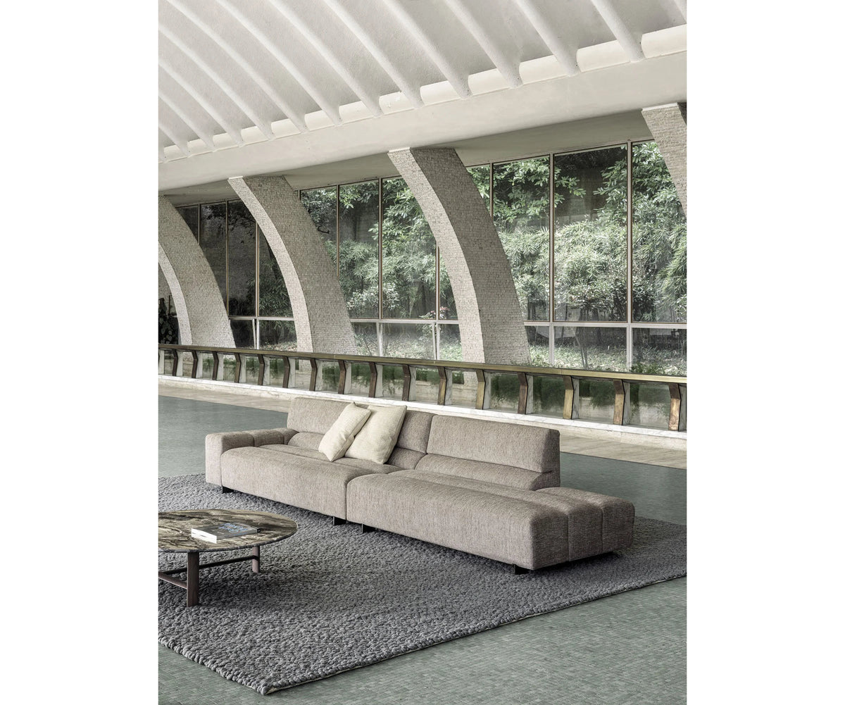Frigerio Phil Sectional Sofa curved modular designer sofa with sculptural upholstered forms Casa Design Group