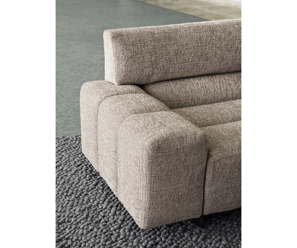 Frigerio Phil Sectional Sofa curved modular designer sofa with sculptural upholstered forms Casa Design Group