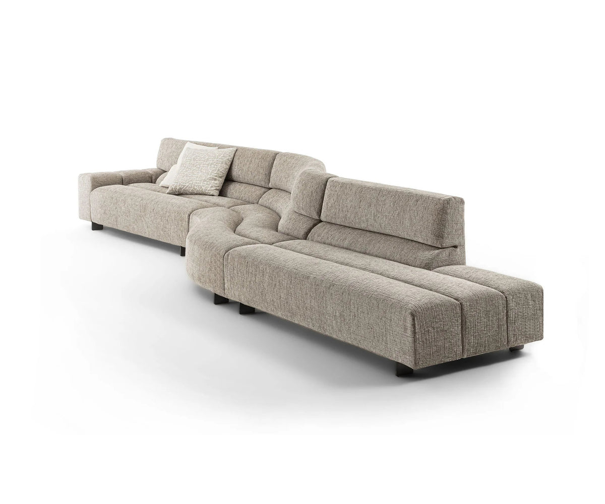 Frigerio Phil Sectional Sofa curved modular designer sofa with sculptural upholstered forms Casa Design Group