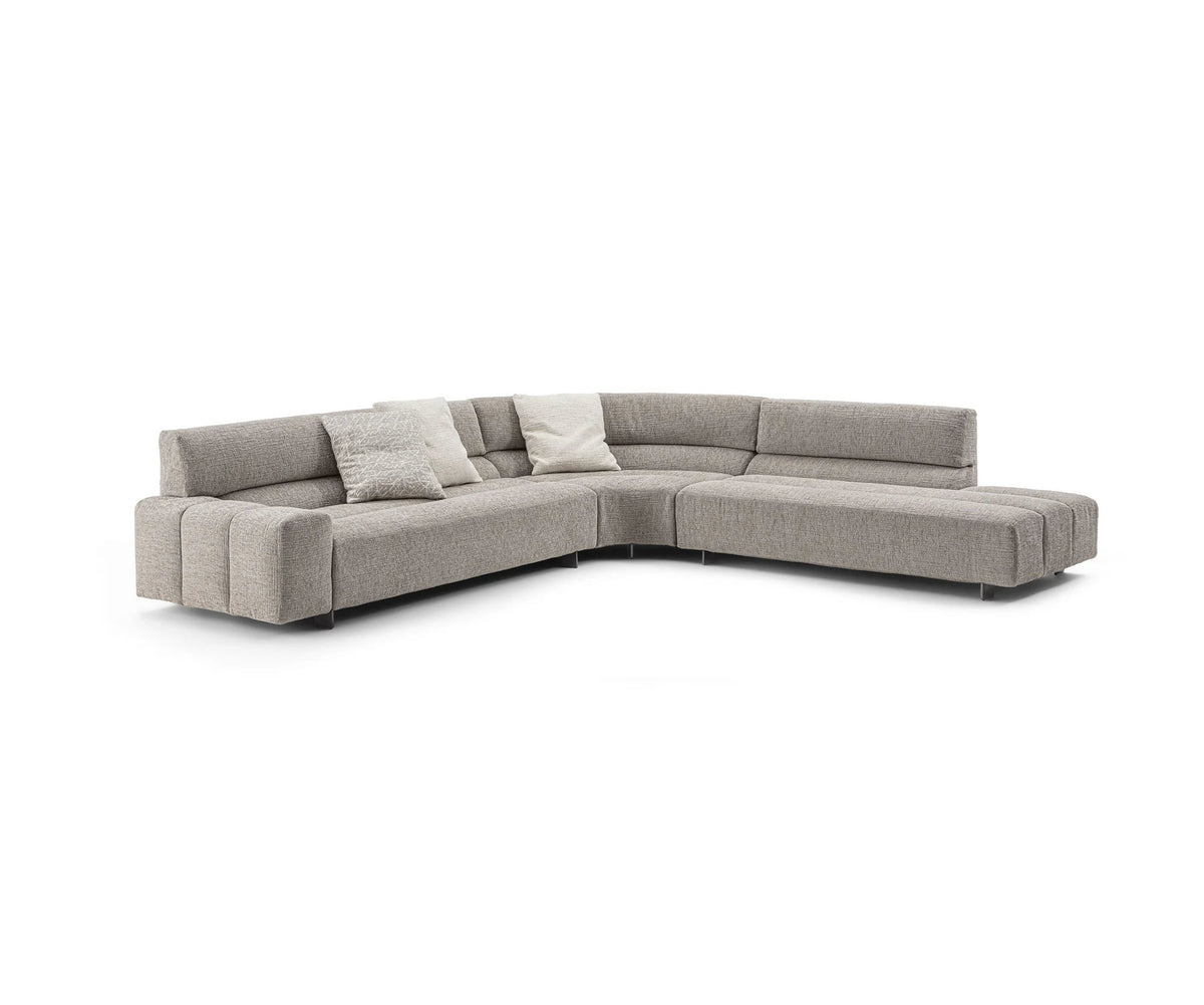 Frigerio Phil Sectional Sofa curved modular designer sofa with sculptural upholstered forms Casa Design Group