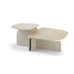 Philia Coffee Table by Saba designed by Studiopepe with a sculptural Eco-stone construction.