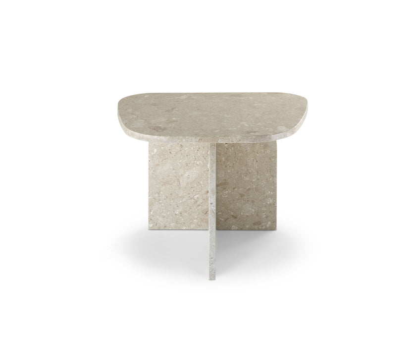 Philia Coffee Table by Saba designed by Studiopepe with a sculptural Eco-stone construction.