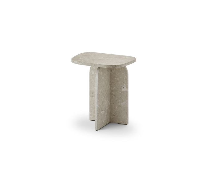 Philia Coffee Table by Saba designed by Studiopepe with a sculptural Eco-stone construction.