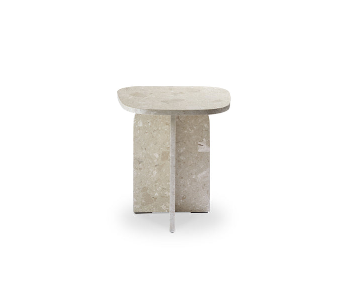 Philia Coffee Table by Saba designed by Studiopepe with a sculptural Eco-stone construction.