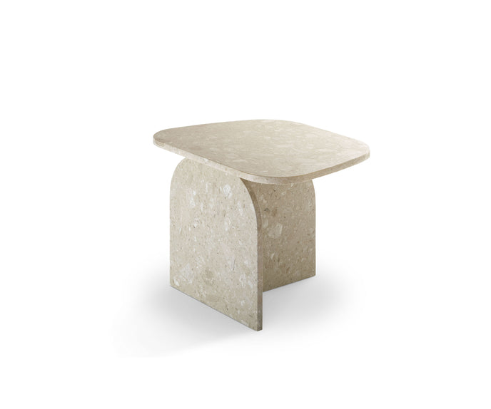 Philia Coffee Table by Saba designed by Studiopepe with a sculptural Eco-stone construction.