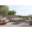 Modern Pipe Outdoor Sofa by Atmosphera with Woven Acrylic Backrest Casa Design Group
