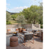 Modern Pipe Outdoor Sofa by Atmosphera with Woven Acrylic Backrest Casa Design Group
