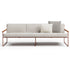 Modern Pipe Outdoor Sofa by Atmosphera with Woven Acrylic Backrest Casa Design Group