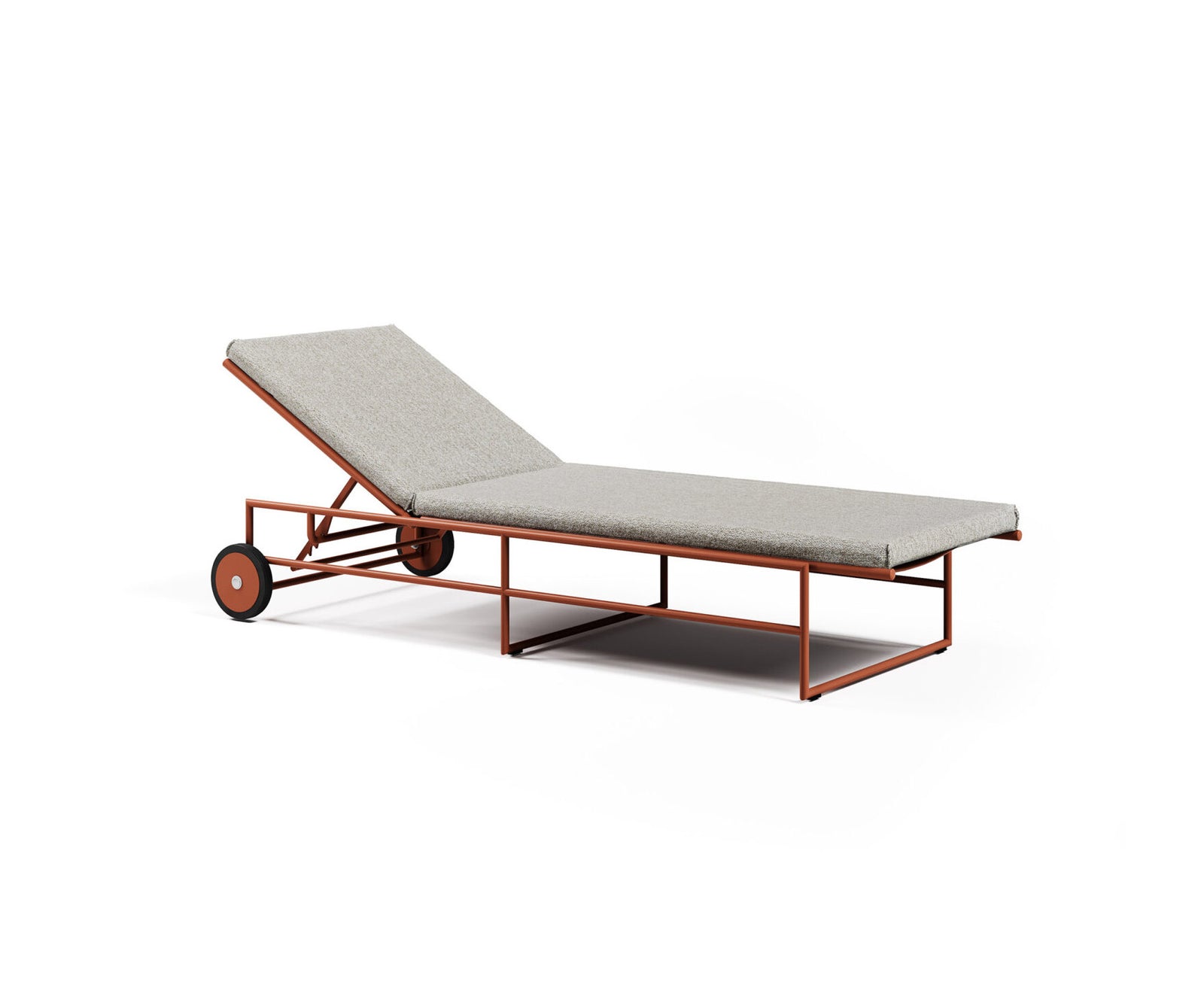Modern Pipe Outdoor Lounger with Adjustable Back Casa Design Group