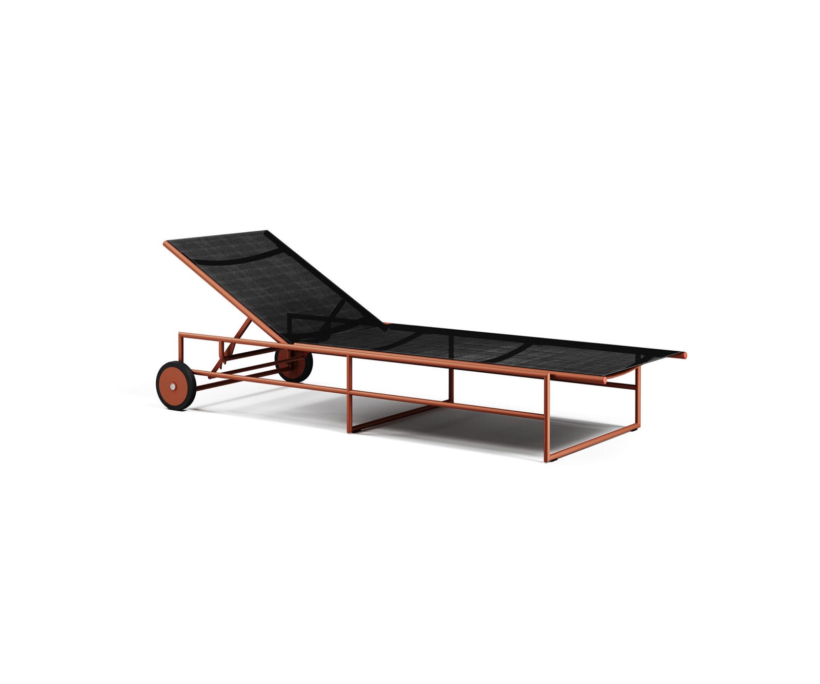 Modern Pipe Outdoor Lounger with Adjustable Back Casa Design Group