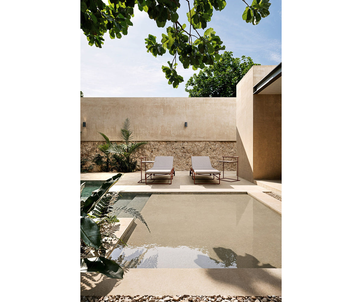 Modern Pipe Outdoor Lounger with Adjustable Back Casa Design Group