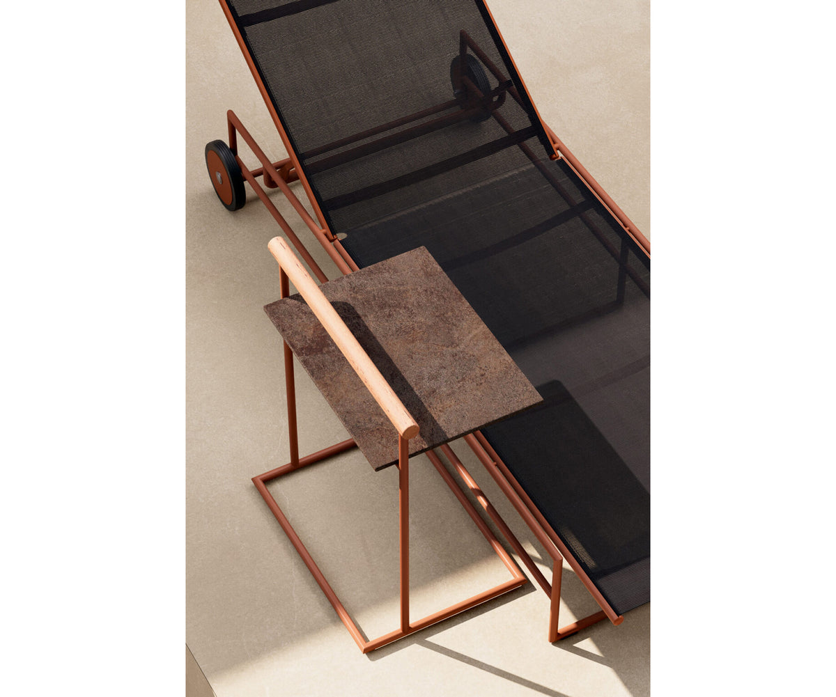 Modern Pipe Outdoor Lounger with Adjustable Back Casa Design Group