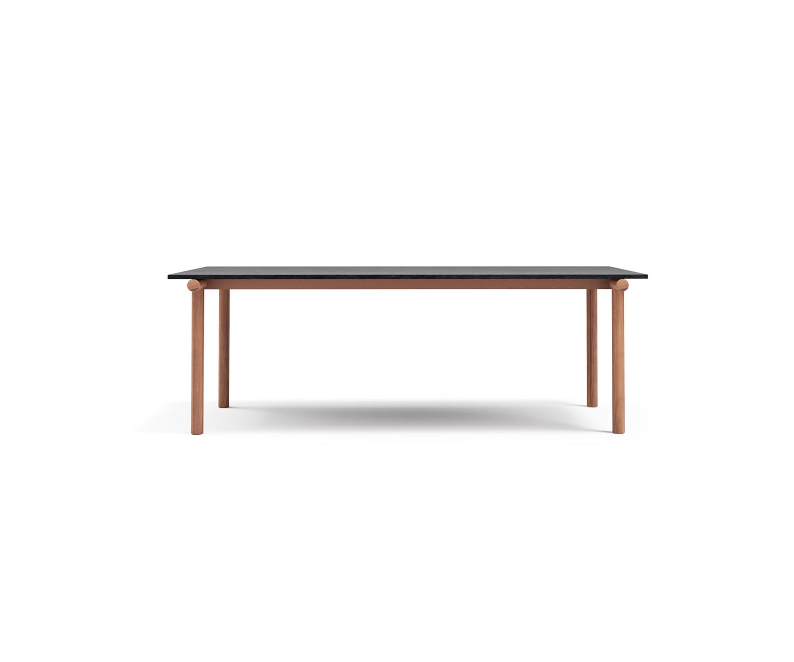 Modern Pipe Outdoor Dining Table with Gres Top Casa Design Group