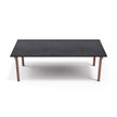 Modern Pipe Outdoor Dining Table with Gres Top Casa Design Group