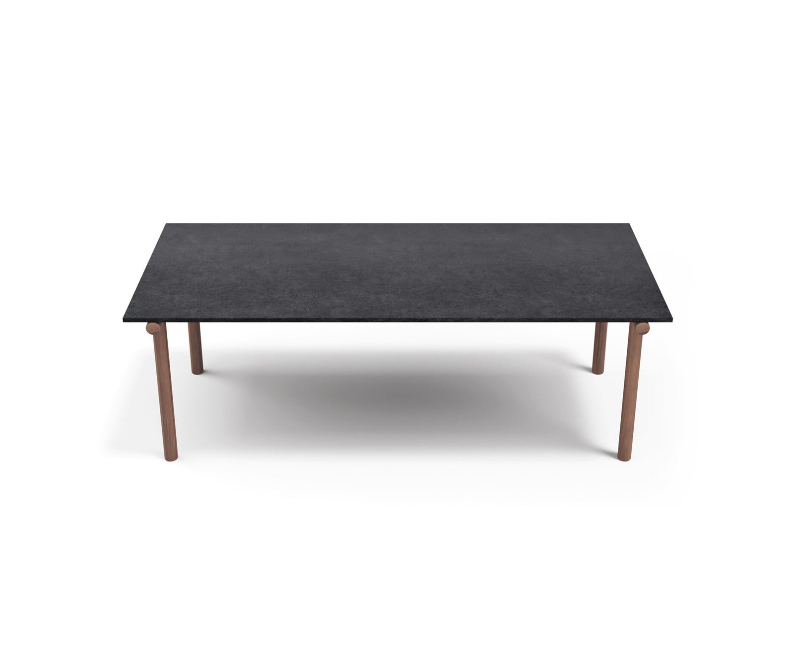 Modern Pipe Outdoor Dining Table with Gres Top Casa Design Group