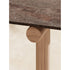 Modern Pipe Outdoor Dining Table with Gres Top Casa Design Group