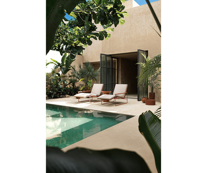 Luxury Pipe Dormeuse Chaise Longue by Atmosphera Casa Design Group