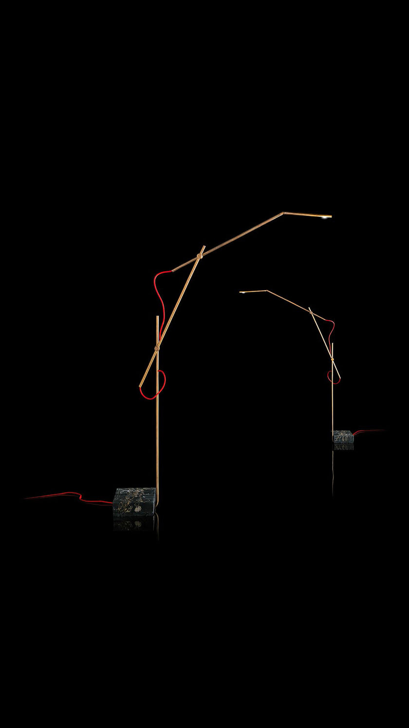 High End Pipe Light-L Floor Lamp by Henge Casa Design Group