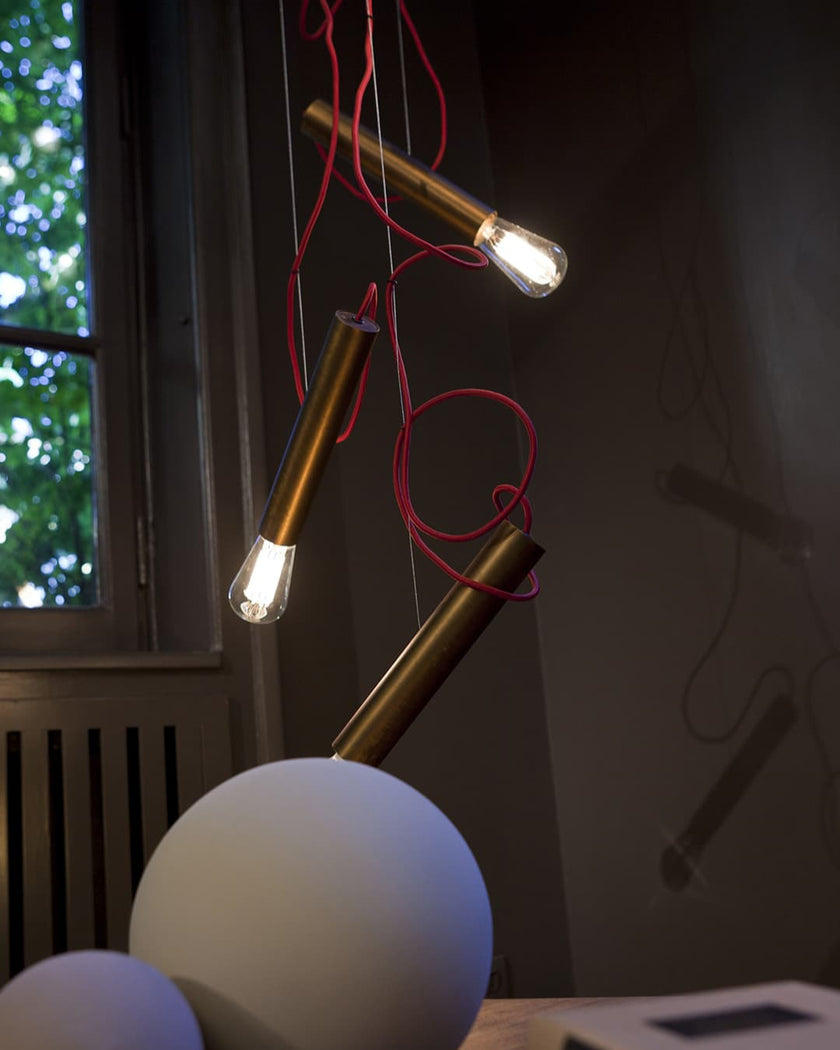 High End Pipe Light-S Pendant by Henge Casa Design Group