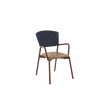 Aluminum Frame and Teak Seat Piper 021 Outdoor Dining Armchair by Roda | Casa Design Group