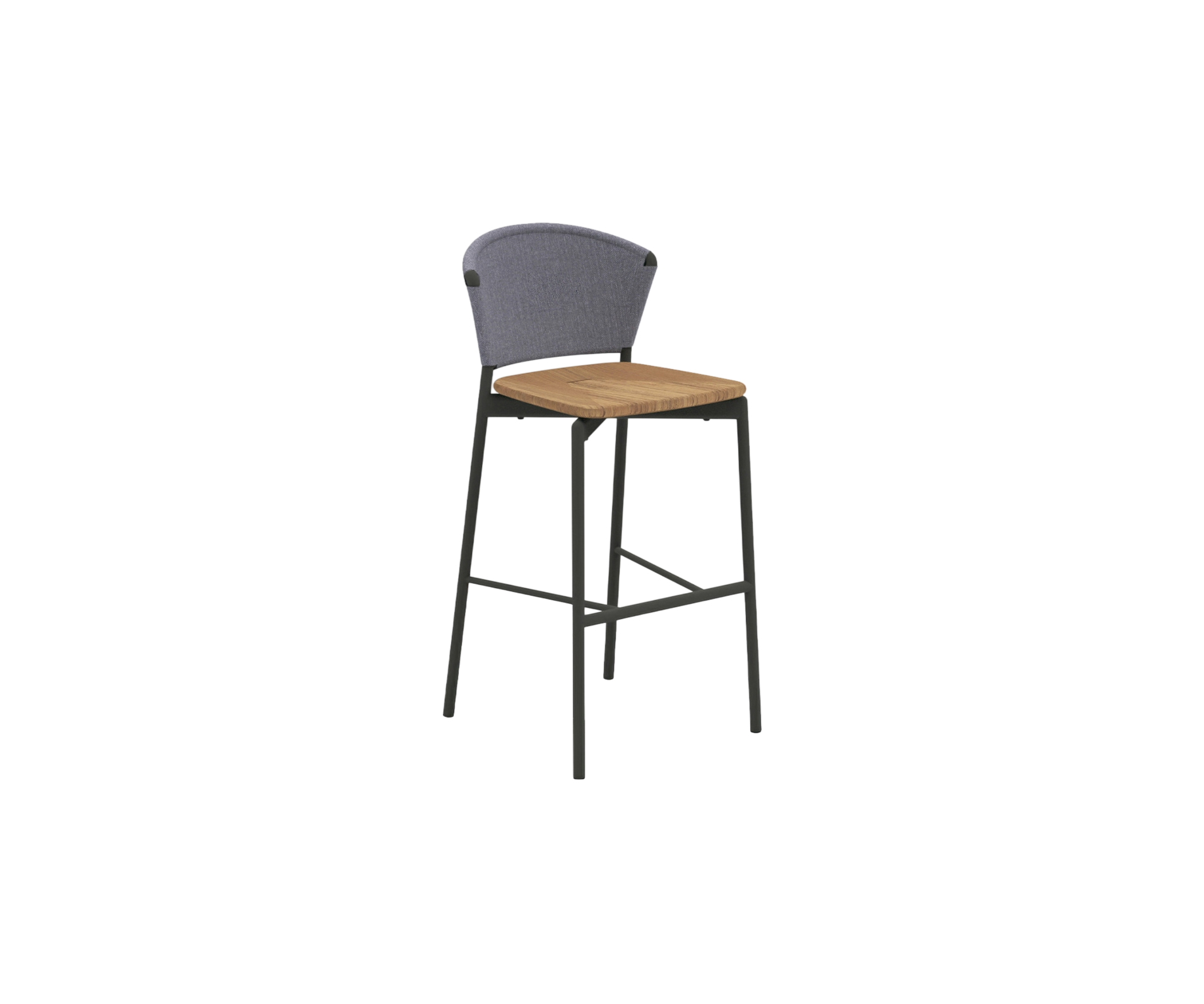 Luxury Piper 050 Bar Stool by Roda with Teak Seat | Casa Design Group